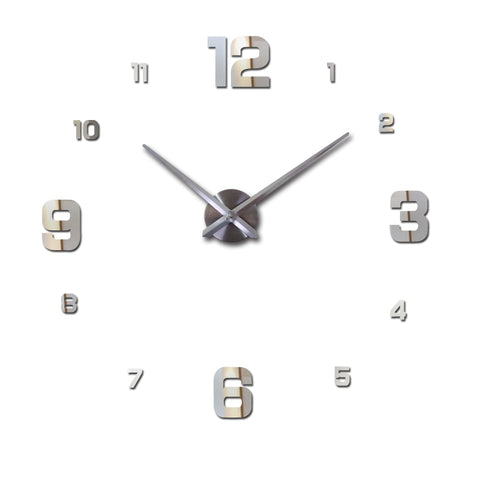 new sale home decor circular wall clock modern big 3d diy acrylic mirror quartz sticker clocks watch gift free shipping