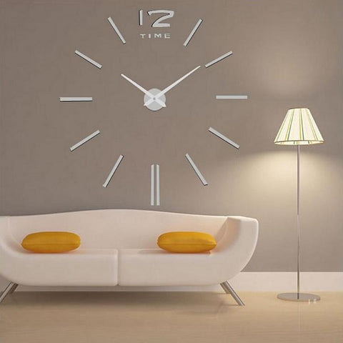 Acrylic DIY 3D Wall Clock Mirror Wall Sticker DIY Living Room Bedroom Decor Gifts Watches Quartz Needle Clocks Craft
