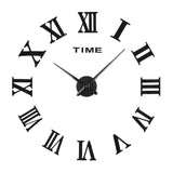 Acrylic 3D Mirror Clock Wall Stickers DIY real big wall clock mirror sticker Home Background living room Wall Art Decor 5 Style