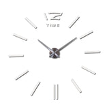 New clock clocks horloge watch Acrylic mirror Wall Stickers real  Quartz Living Room Modern 3D DIY Bell free shipping