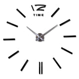 New clock clocks horloge watch Acrylic mirror Wall Stickers real  Quartz Living Room Modern 3D DIY Bell free shipping