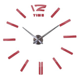 New clock clocks horloge watch Acrylic mirror Wall Stickers real  Quartz Living Room Modern 3D DIY Bell free shipping