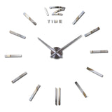 New clock clocks horloge watch Acrylic mirror Wall Stickers real  Quartz Living Room Modern 3D DIY Bell free shipping