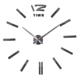 New clock clocks horloge watch Acrylic mirror Wall Stickers real  Quartz Living Room Modern 3D DIY Bell free shipping
