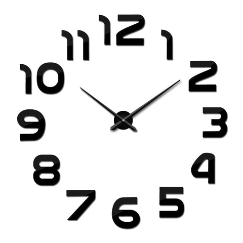 New hot sale wall clock watch clocks Modern Antique Style home decoration 3d diy acrylic mirror stickers Quartz Living