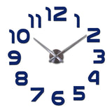 New hot sale wall clock watch clocks Modern Antique Style home decoration 3d diy acrylic mirror stickers Quartz Living