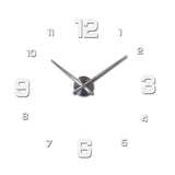 New Wall Clock Clocks Watch Horloge Murale Diy 3d Acrylic Mirror sticker Large Home Quartz Circular Needle Modern Free Shipping
