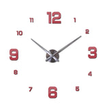 New Wall Clock Clocks Watch Horloge Murale Diy 3d Acrylic Mirror sticker Large Home Quartz Circular Needle Modern Free Shipping