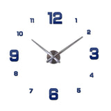 New Wall Clock Clocks Watch Horloge Murale Diy 3d Acrylic Mirror sticker Large Home Quartz Circular Needle Modern Free Shipping