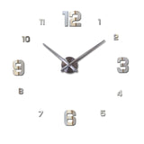 New Wall Clock Clocks Watch Horloge Murale Diy 3d Acrylic Mirror sticker Large Home Quartz Circular Needle Modern Free Shipping