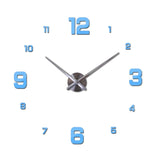 New Wall Clock Clocks Watch Horloge Murale Diy 3d Acrylic Mirror sticker Large Home Quartz Circular Needle Modern Free Shipping