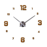 New Wall Clock Clocks Watch Horloge Murale Diy 3d Acrylic Mirror sticker Large Home Quartz Circular Needle Modern Free Shipping