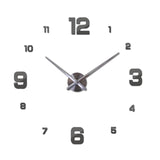 New Wall Clock Clocks Watch Horloge Murale Diy 3d Acrylic Mirror sticker Large Home Quartz Circular Needle Modern Free Shipping
