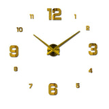 new sale home decor circular wall clock modern big 3d diy acrylic mirror quartz sticker clocks watch gift free shipping