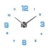 new sale home decor circular wall clock modern big 3d diy acrylic mirror quartz sticker clocks watch gift free shipping