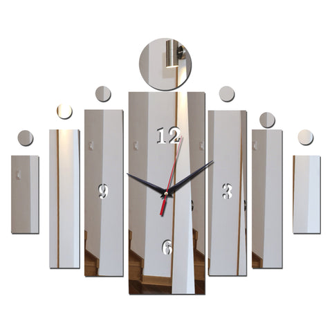 2019 3d mirror wall art acrylic clock modern design watch home decoration diy crystal vintage clocks kids decal free shipping