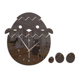 Creative 3D DIY Chicken shell Wall Clock Modern Acrylic Mirror Big Wall Clocks Living Room beedroom & Home Decor Wall Clock