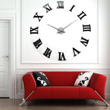 Diy 3d Wall Clocks Horloge Watch Acrylic Mirror Stickers Fashion Brief Home Decoration Living Room Bedroom S tudy Quartz Needle