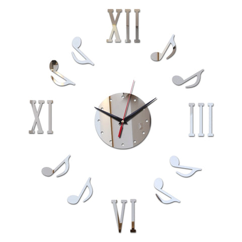 new sale 2019 Hot diy mirror wall clock Modern watch clocks note needle Living 3d fashionable household decoration