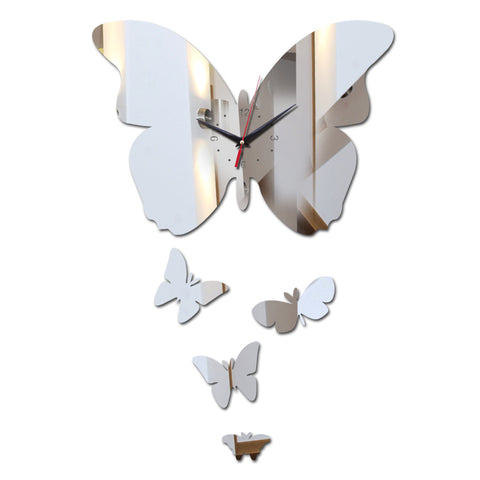 new hot 2019 Acrylic wall clock top fashion modern design 3d DIY mirror crystal Quartz watches living room gift