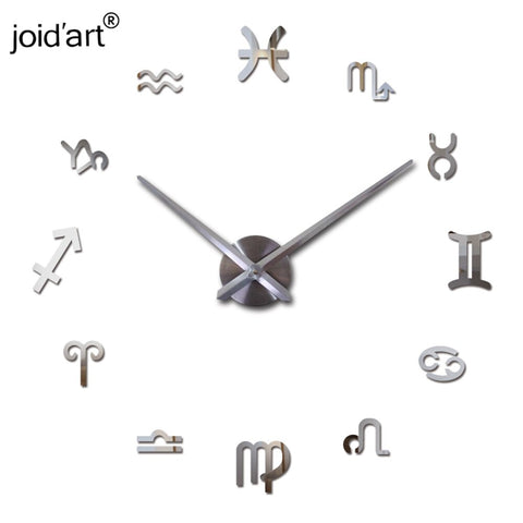 new wall clock quartz living room diy clocks modern design watch horloge murale Acrylic mirror 3d stickers
